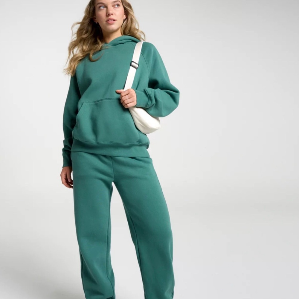 Green Hoodie and Sweatpants Set